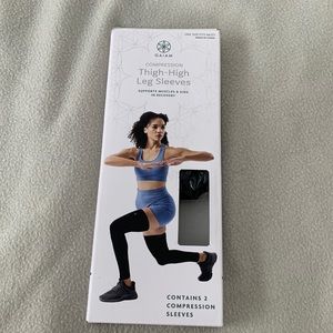Gaiam compression thigh high leg sleeves